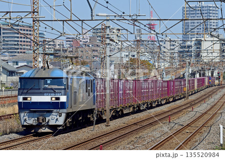 東海道本線 相模貨物 JR貨物 EF210-157(吹田) 東海道本線 相模貨物 JR貨物 EF210-157(吹田) 135520984