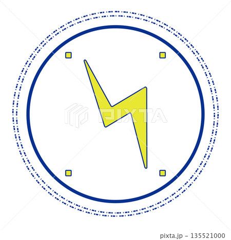 Lightning Energy Power Electric Symbol Minimal Vector Icon Lightning Energy Power Electric Symbol Minimal Vector Icon 135521000