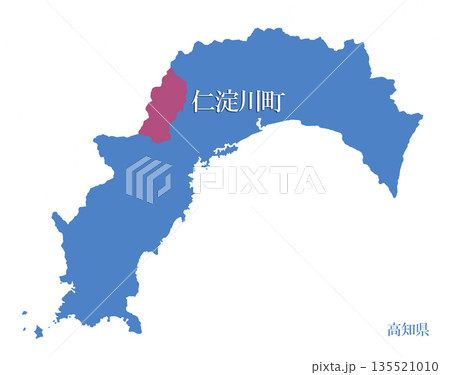 高知県　吾川郡仁淀川町　あがわぐんにどよがわちょう 135521010