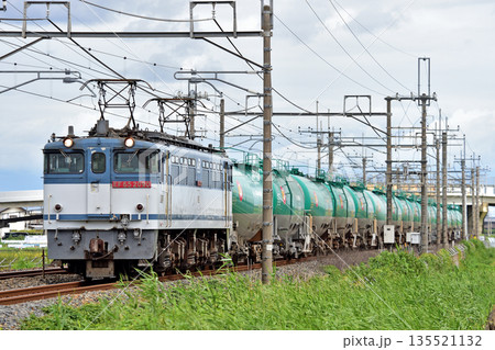 東北本線 栗橋ー東鷲宮 JR貨物 EF65-2090(新鶴見) 東北本線 栗橋ー東鷲宮 JR貨物 EF65-2090(新鶴見) 135521132