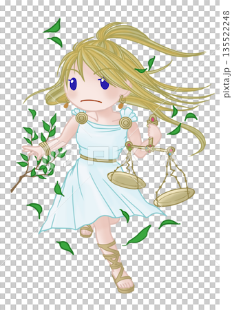12 Zodiac Constellations Mini Character White (Transparent) Background Libra 12 Zodiac Constellations Mini Character White (Transparent) Background Libra 135522248