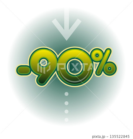 Percentage reduction on a gradient background Percentage reduction on a gradient background 135522845