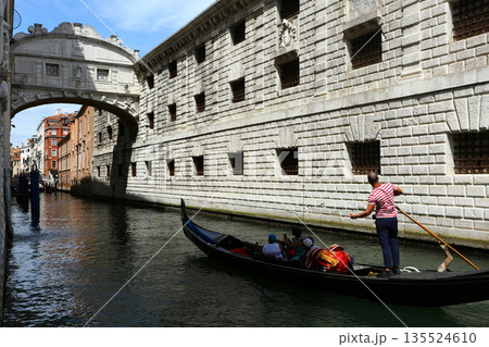 Gondolas on the Canals of Venice, Italy Gondolas on the Canals of Venice, Italy 135524610