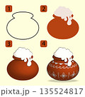 Step by step pongal pot drawing process from outline to final illustration 135524817