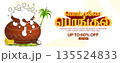 Pongal festival poster or banner design with decorated clay pot vector illustration. translate happy pongal tamil text. 135524833