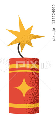 Traditional Chinese firecracker holiday element 135524969