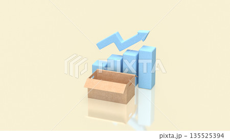 Unemployment and Economic Growth Imbalance Concept with Rising Market Indicators 3d render. Unemployment and Economic Growth Imbalance Concept with Rising Market Indicators 3d render. 135525394