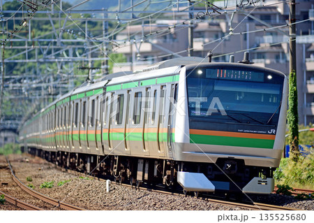 東海道本線 真鶴 JR東日本 E233系3000番台 E-58編成(国府津) 東海道本線 真鶴 JR東日本 E233系3000番台 E-58編成(国府津) 135525680
