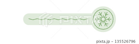 Green flat snowflake sticker seal forms a decorative badge for lid or box element. Crayon accent gives this label a modern xmas style. Package and decoration usage for holiday or seasonal product. Green flat snowflake sticker seal forms a decorative badge for lid or box element. Crayon accent gives this label a modern xmas style. Package and decoration usage for holiday or seasonal product. 135526796