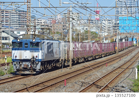 東海道本線　相模貨物　JR貨物　EF64-1004（愛知） 135527100