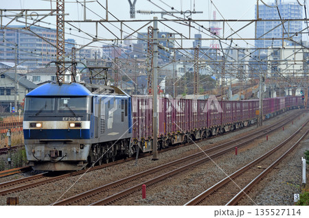 東海道本線　相模貨物　JR貨物　EF210-8（岡山） 135527114