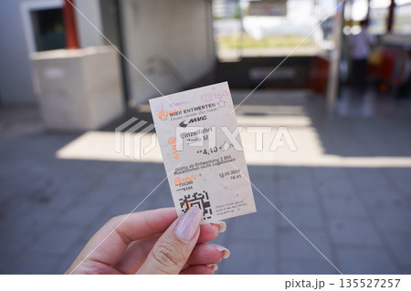 メトロのチケット(ドイツ・ミュンヘン) メトロのチケット(ドイツ・ミュンヘン) 135527257