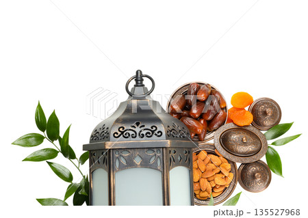 Ramadan, traditional items and food, isolated, PNG Ramadan, traditional items and food, isolated, PNG 135527968