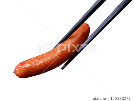 ウインナー_箸上げ 135528278