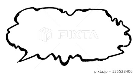 ネガティブなセリフの吹き出しイラスト素材 135528406