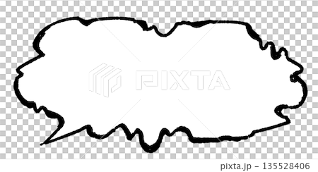 ネガティブなセリフの吹き出しイラスト素材 135528406