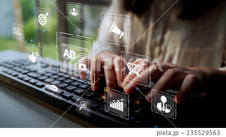 Online Ads Strategy and Digital Content Marketing for Business Growth Muxer 135529563