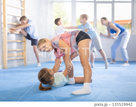 Young jiu jitsu students Young jiu jitsu students 135529942