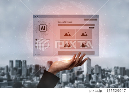 AI image generator interface for prompt-based image creation Vouch AI image generator interface for prompt-based image creation Vouch 135529947