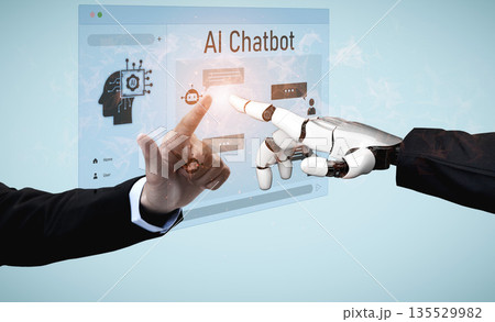 AI-assisted chatbot interface enhancing communication and support Vouch 135529982