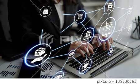 Omni-Channel Shopping for Seamless Customer Experience Funnel Omni-Channel Shopping for Seamless Customer Experience Funnel 135530563