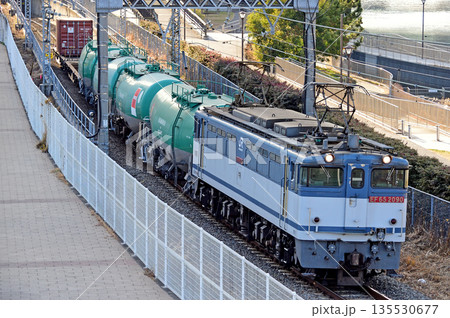 東海道本線 桜木町-東高島 JR貨物 EF65-2090(新鶴見) 東海道本線 桜木町-東高島 JR貨物 EF65-2090(新鶴見) 135530677