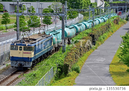 東海道本線　桜木町－東高島　JR貨物　EF65-2091（新鶴見） 135530736