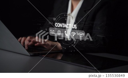 24-hour Customer Service Team Assisting with Client Support Muxer 135530849