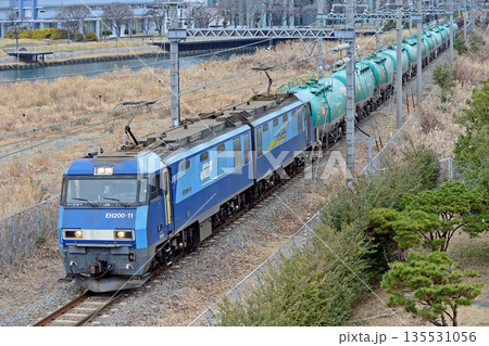 東海道本線 東高島-桜木町 JR貨物 EH200-11(高崎) 東海道本線 東高島-桜木町 JR貨物 EH200-11(高崎) 135531056
