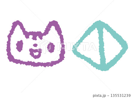 ねこ 三角すい ねこ 三角すい 135531239