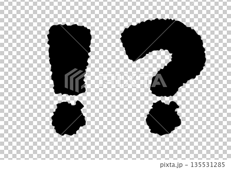 びっくりマーク 135531285