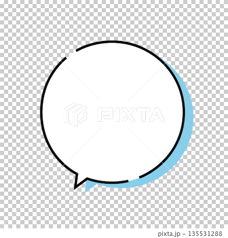 シンプルな吹き出し 135531288