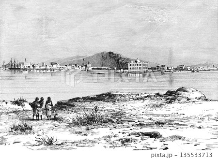19世紀のイラスト　アフリカ　エリトリア 135533713