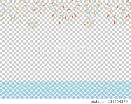 花火背景素材 花火背景素材 135534379