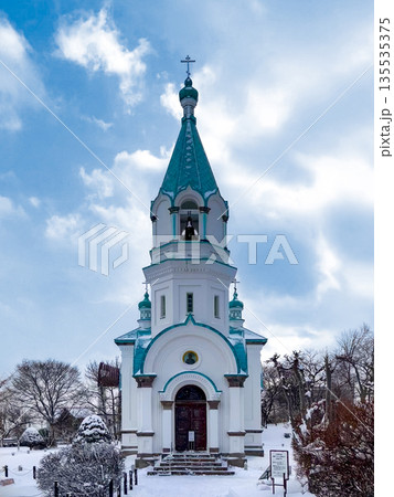 冬の函館ハリストス正教会 135535375