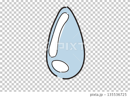Illustration of a drop of water Illustration of a drop of water 135536725
