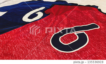 サッカーの背番号 135536919