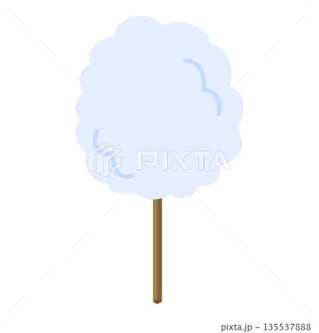 わたあめのイラスト 日本の縁日 祭 屋台 素材 食べ物 ブルー わたあめのイラスト 日本の縁日 祭 屋台 素材 食べ物 ブルー 135537888