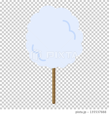 わたあめのイラスト 日本の縁日 祭 屋台 素材 食べ物 ブルー わたあめのイラスト 日本の縁日 祭 屋台 素材 食べ物 ブルー 135537888