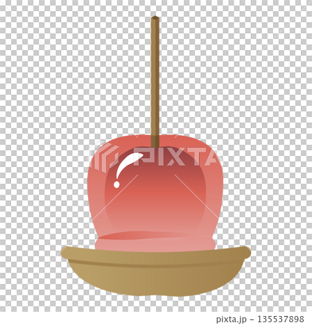 糖蘋果插圖 日本節日 節日食品攤位材料 tanful 135537898