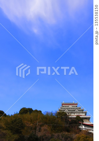 快晴の空に映える熱海城 135538150