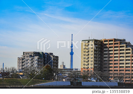 スカイツリーの見える風景 スカイツリーの見える風景 135538859