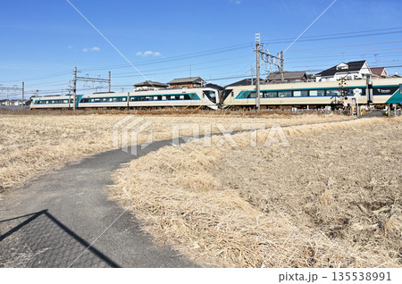 鉄道　私鉄：東武伊勢崎線　特急リバテイりょうもう13号　515F+505F 500系 135538991