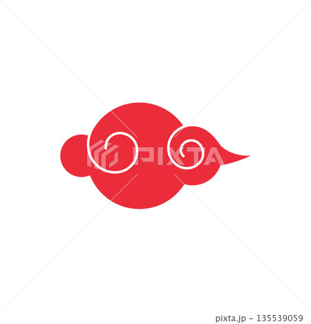 Chinese clouds icon 135539059