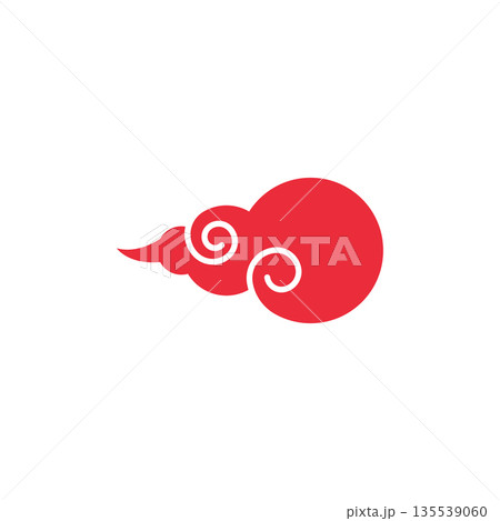 Chinese clouds icon Chinese clouds icon 135539060