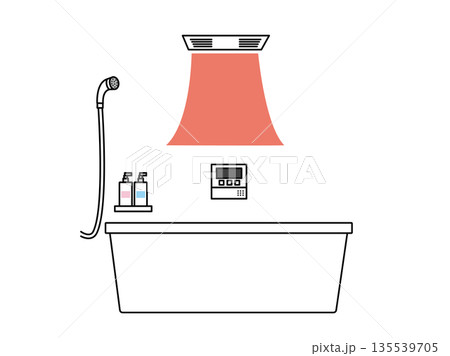浴室暖房乾燥機のイラスト 135539705