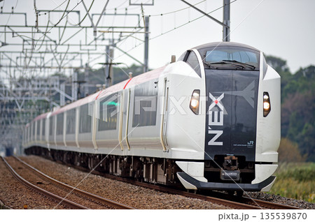 総武本線　佐倉－物井　JR東日本　E259系　Ne001編成（鎌倉）　成田エクスプレス　NEX 135539870
