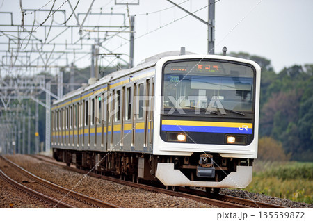 総武本線 佐倉-物井 JR東日本 209系 C412編成(幕張) 総武本線 佐倉-物井 JR東日本 209系 C412編成(幕張) 135539872