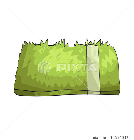 illustration of grass field line 135540329
