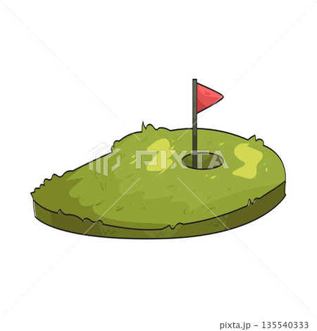 illustration of Golf grass 135540333